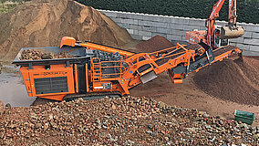 Rockster: Spitzenleistung im Bauschutt-Recycling