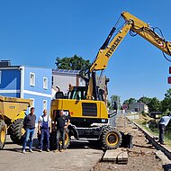 Hydrema-Maschinen als wichtige Helfer beim Wasserwegebau