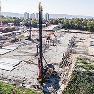 Junttan: Pfahlgr&uuml;ndung in Karlsruhe