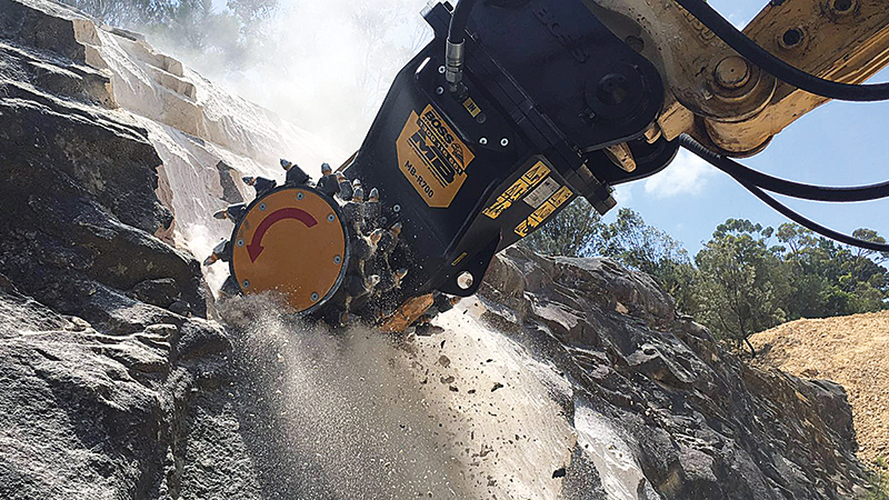 Mit den Anbaufräsen vor Ort