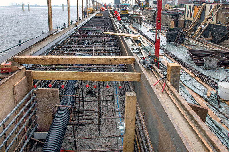 Westag & Getalit: Wasserbaustelle erforderte hohe Randbetonfestigkeit