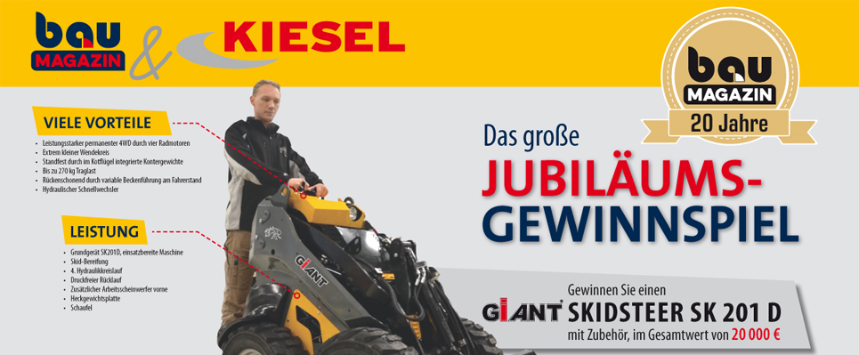 20 Jahre bauMAGAZIN: Das große Jubiläumsgewinnspiel >>>