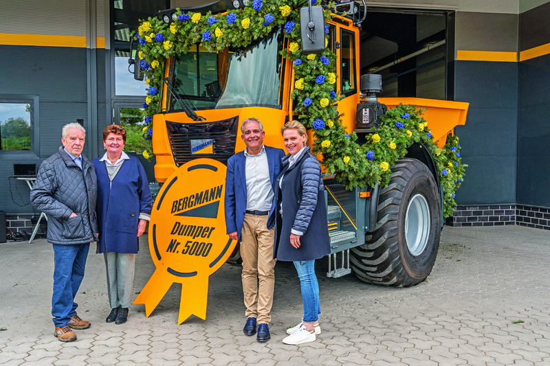 Bergmann verkauft  seinen 5 000. Dumper