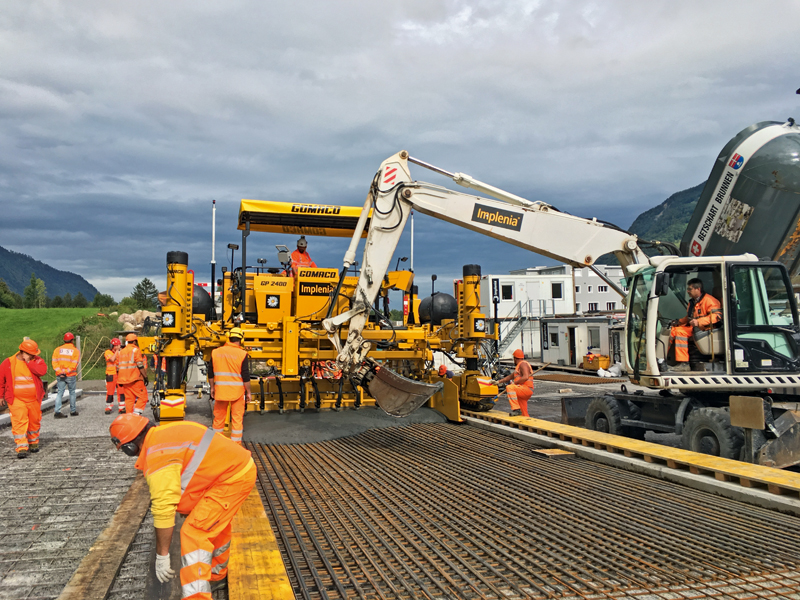 BODO – Implenia Schweiz – GOMACO: UHFB bewährt sich in der Brückeninstandsetzung