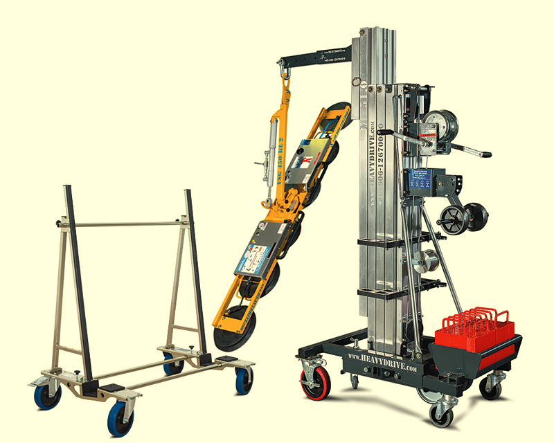 Heavydrive: Flexible Komplettlösungen für die Montage großer und schwerer Glaselemente