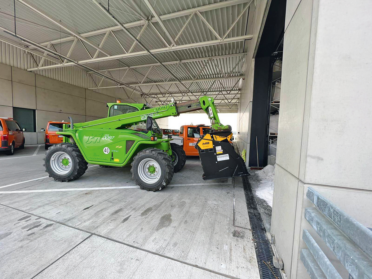 Teleskoplader mit Separator kombiniert