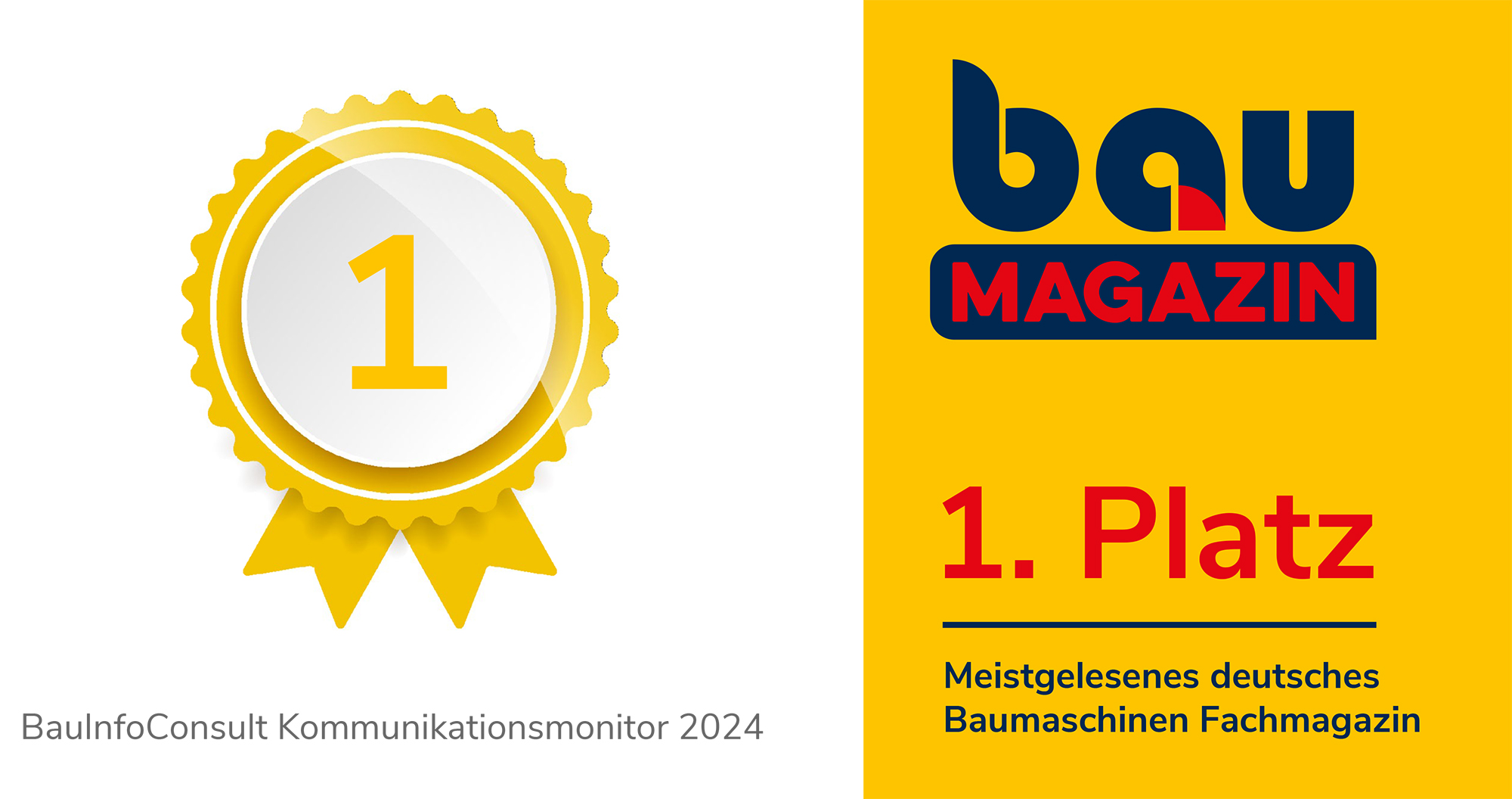 1. Platz für das bauMAGAZIN 