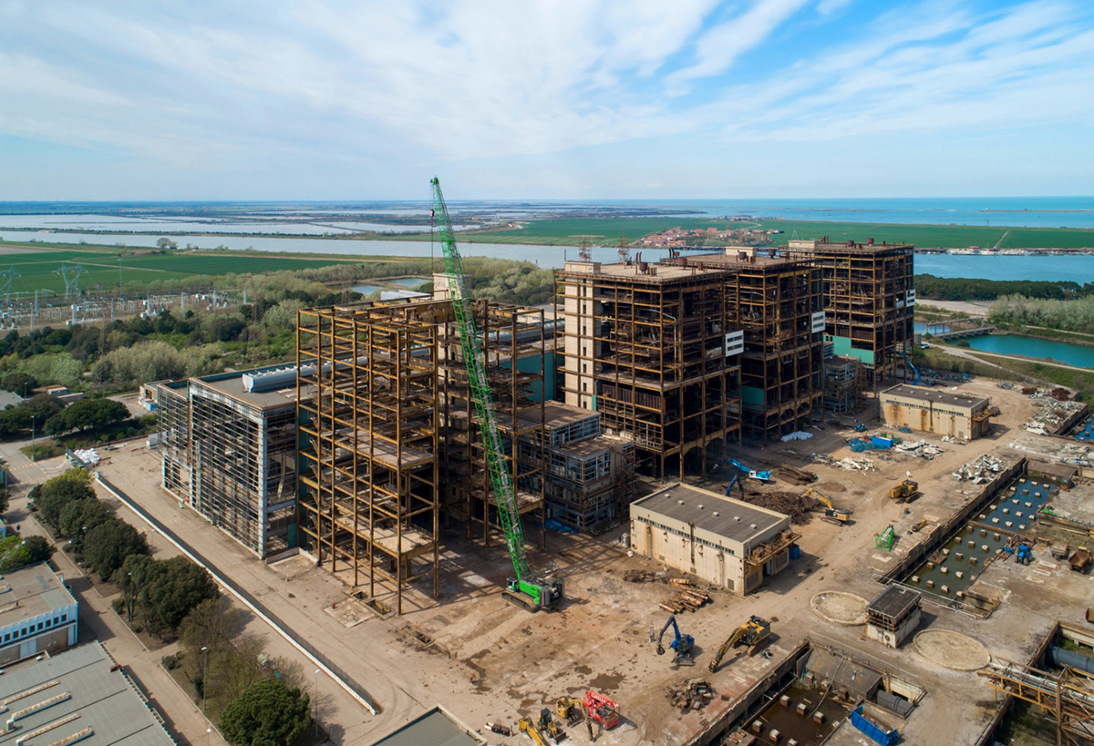 Abriss in 75 m Höhe